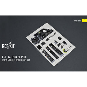 RESKIT RSK32-0001 F-111A Escape Pod (Crew Module) resin model kit 1/32