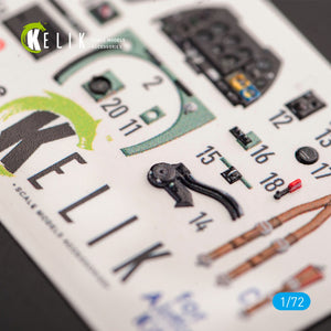 KELIK K72050 SPITFIRE F.MK.22 - INTERIOR 3D DECALS FOR AIRFIX KIT 1/72 – immagine 3