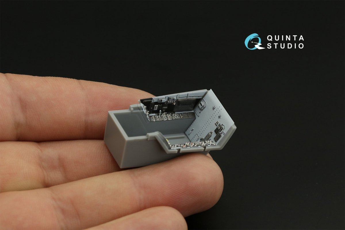 Quinta Studio QD48259 F/A-18E 3D-Printed &amp;amp; coloured Interior on decal paper (HobbyBoss) 1/48 – imagen 7