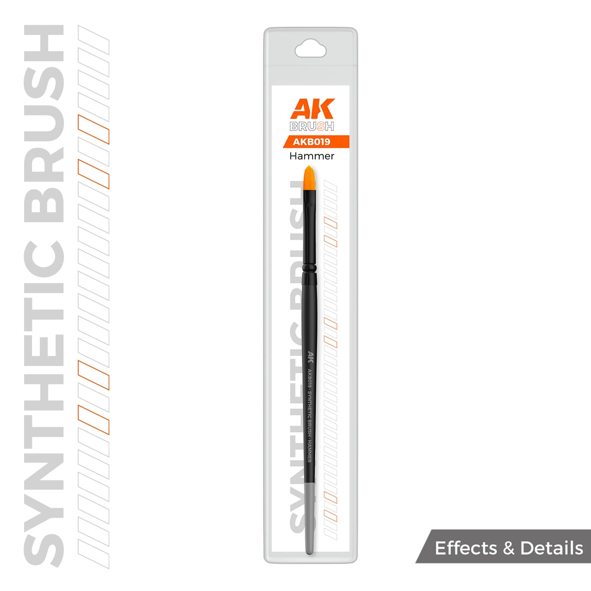 AK Interactive AKB019 AK SYNTHETIC BRUSH – HAMMER – Bild 2