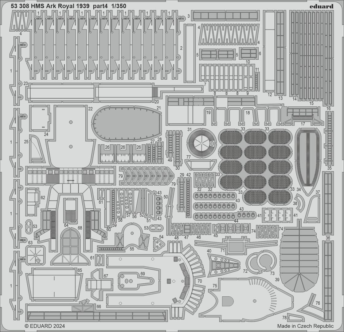 Eduard BIG5372 HMS Ark Royal 1939 I LOVE KIT 1/350 – imagen 4