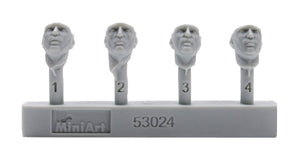 MiniArt 53024 GERMAN TANK RIDERS SET 2. RESIN HEADS 1/35 – imagen 2