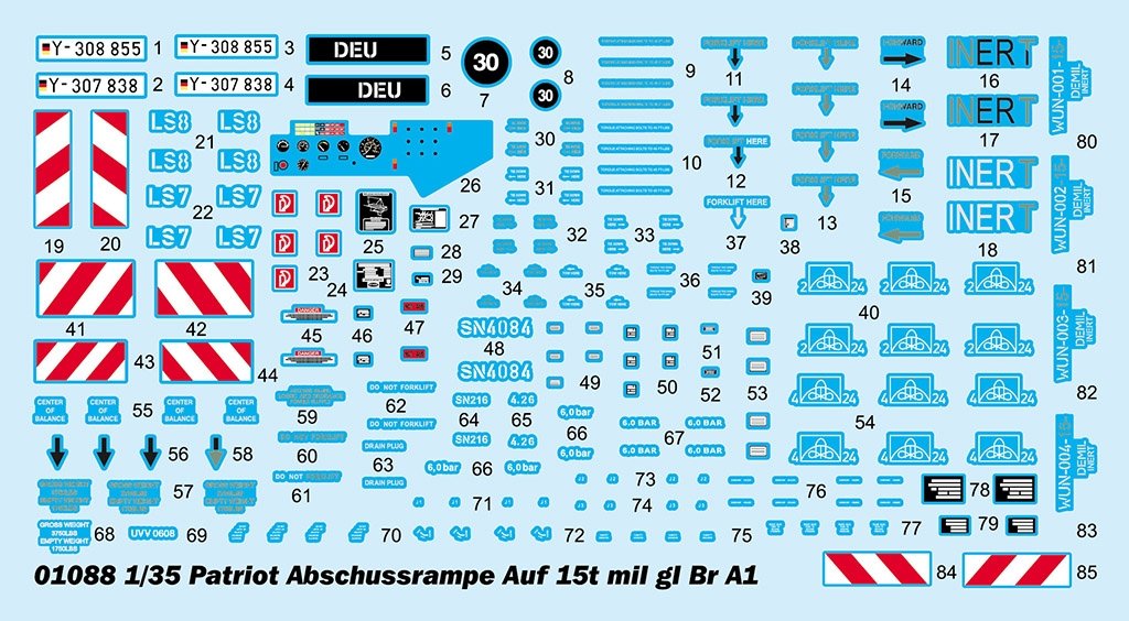 Trumpeter 01088 Patriot Abschussrampe auf 15t mil gl Br A1 1/35 – zdjęcie 4