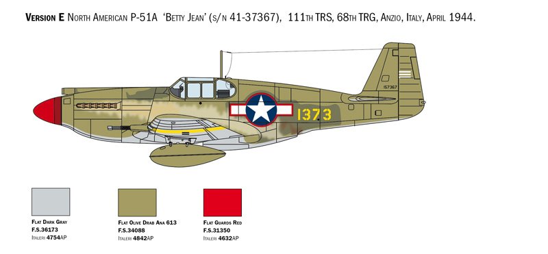Italeri 1423 P-51A Mustang 1/72 – image 7