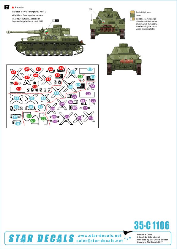 Star Decals 35-C1106 Axe et Europe de l&amp;#39;Est PzKpfw IV 1/35 – image 2