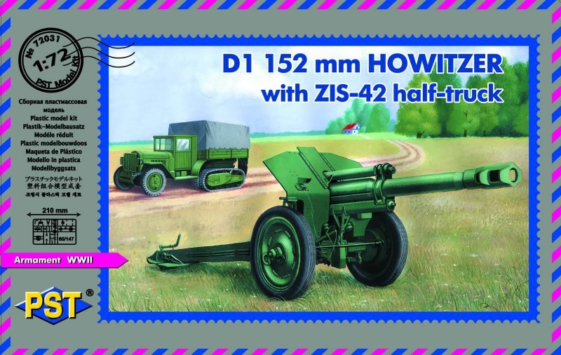 PST 72031 Obusier D-1 de 152 mm, échelle 1/72