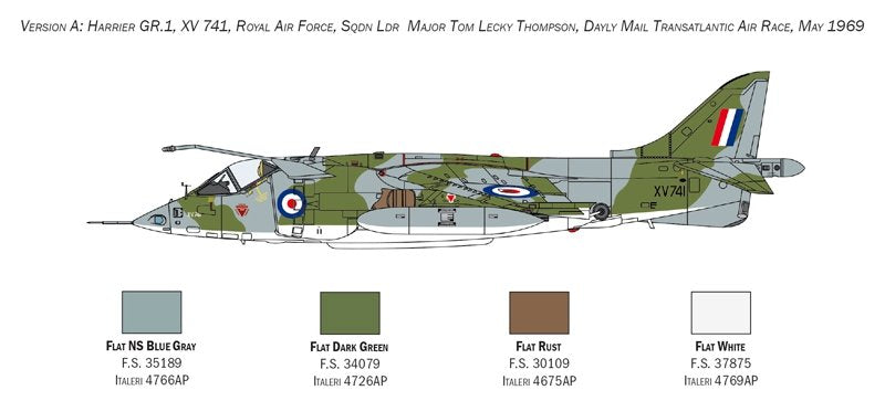 Italeri 1435 HARRIER GR.1 Course aérienne transatlantique 50e anniversaire 1/72 – image 5