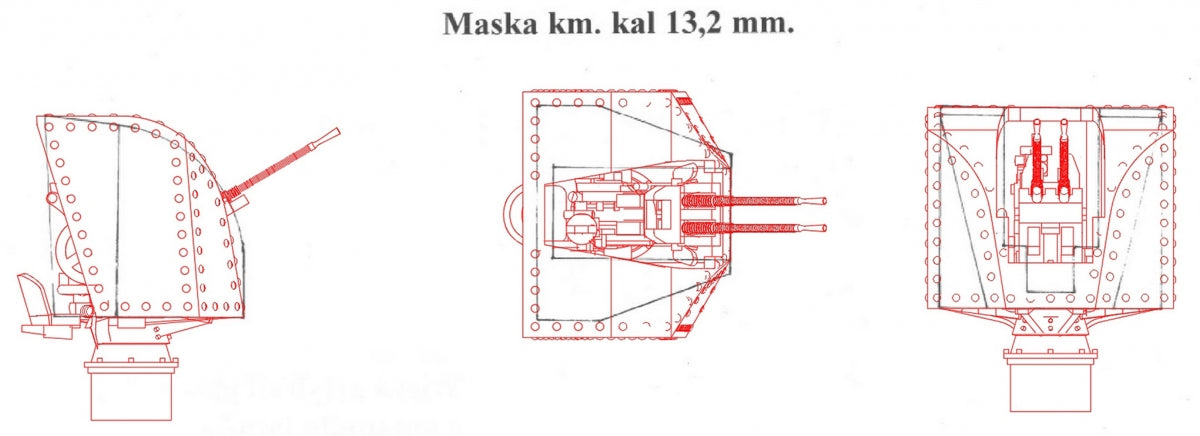 Master SM-350-118 Uzbrojenie francuskiego lekkiego krążownika Marseillaise - 152mm (9 szt.), 90mm (8 szt.), 13,2mm (8 szt.) lufy z żywicznymi mocowaniami (do modelu Trumpetera) 1/350 – immagine 16