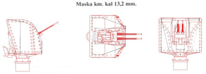 Master SM-350-118 Uzbrojenie francuskiego lekkiego krążownika Marseillaise - 152mm (9 szt.), 90mm (8 szt.), 13,2mm (8 szt.) lufy z żywicznymi mocowaniami (do modelu Trumpetera) 1/350 – immagine 16