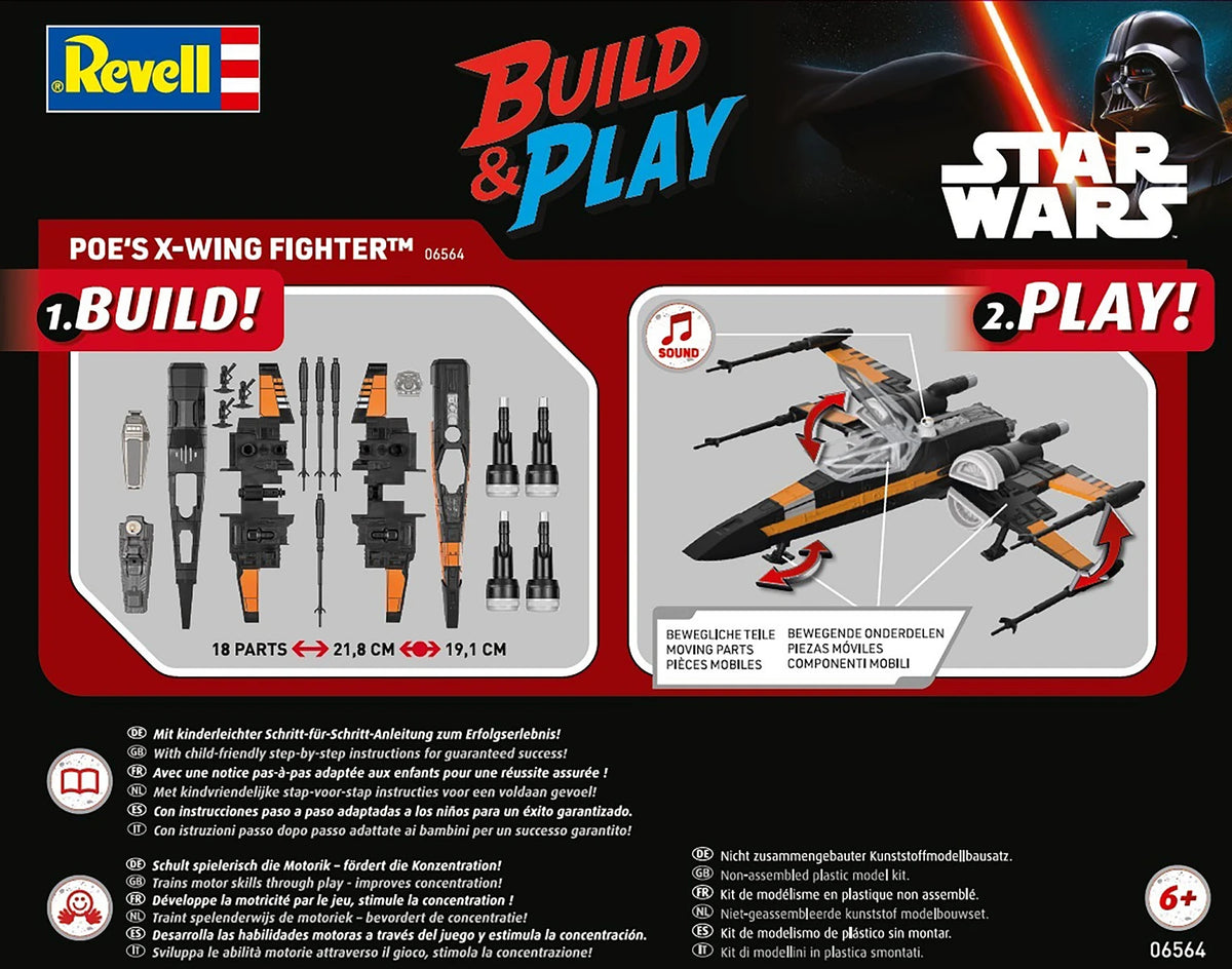 Revell 06564 Poe&amp;#39;s X-Wing Fighter w/sound 1/78 – zdjęcie 8