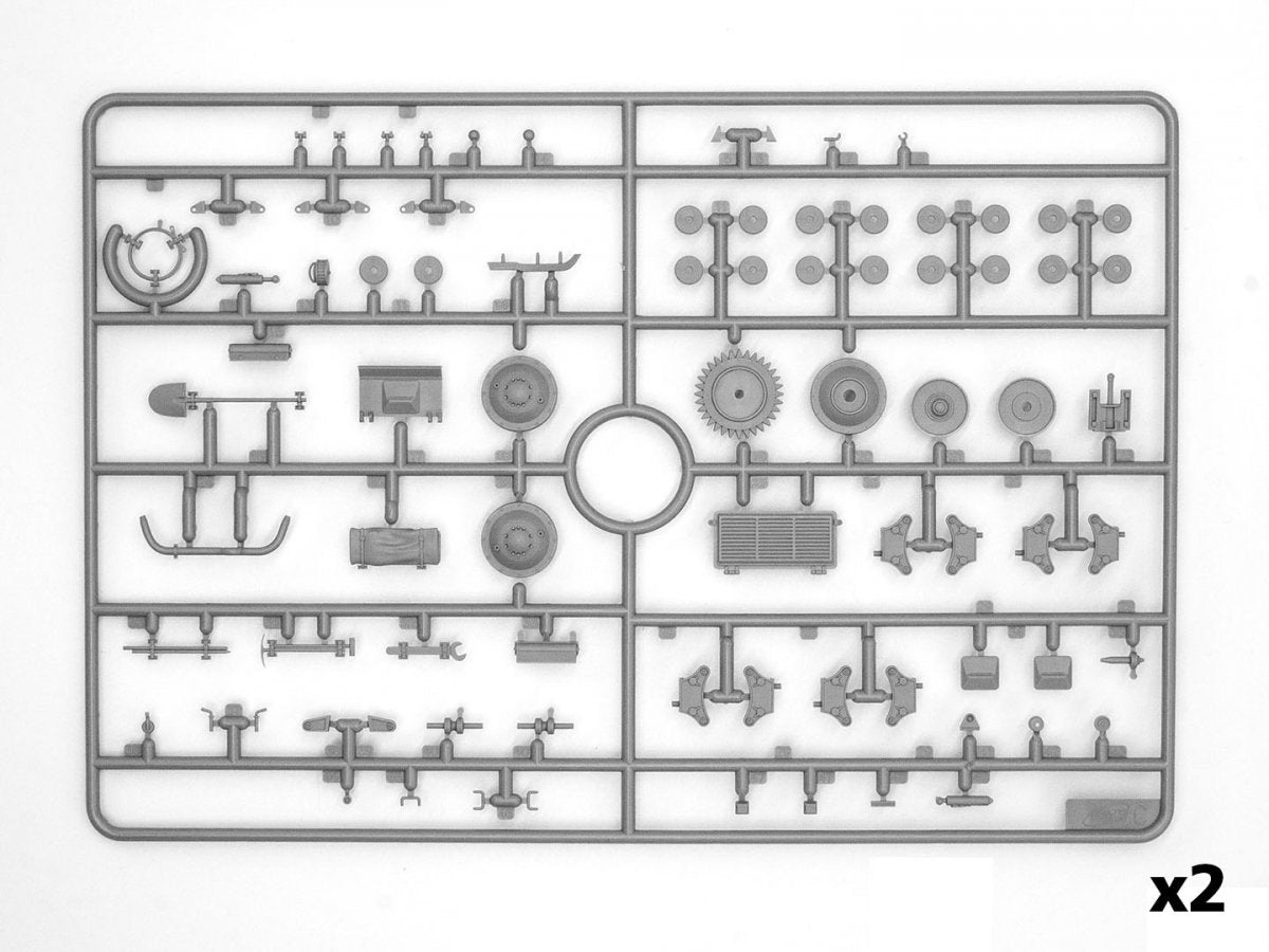 ICM 35340 10.5cm leFH 16(Sf) auf Geschutzwagen FCM36 (f) 1/35 – immagine 10