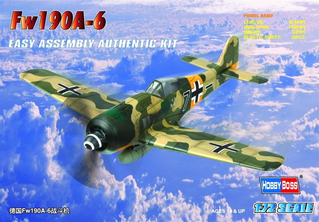 Hobby Boss 80245 Germany Fw190A-6 Fighter 1/72