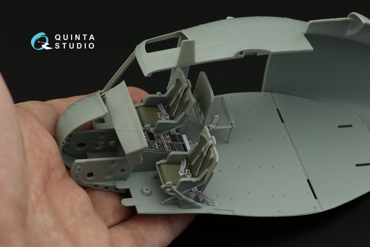 Quinta Studio QD35049 UH-1C 3D-Printed &amp;amp; coloured Interior on decal paper ( Academy ) 1/35 – imagen 7