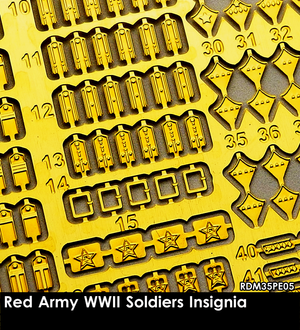 RADO Miniatures RDM35PE05 Red Army WWII Soldiers Insignia 1/35 – imagen 2