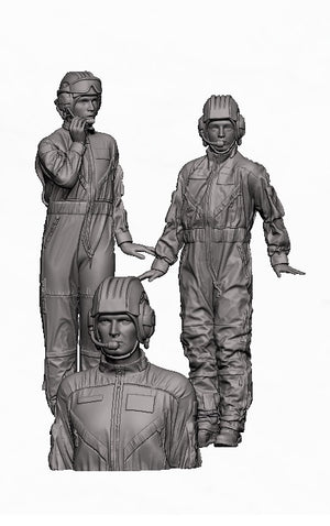 Glowel Miniatures 35063 Polish K2 Black Panther Crew (3 Figures, 3D Printed) 1/35