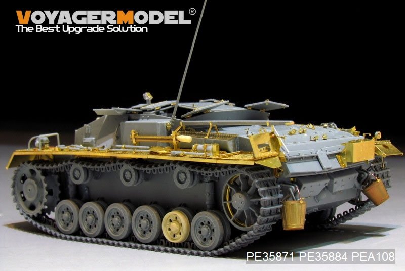Voyager modèle PE35871 WWII allemand StuG.III Ausf.C/D Basic pour DRAGON 1/35  – image 5
