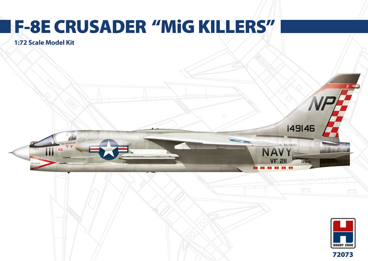 Hobby 2000 72073 F-8E Crusader MiG Killers (ACADEMY + CARTOGRAF + MASKS) 1/72