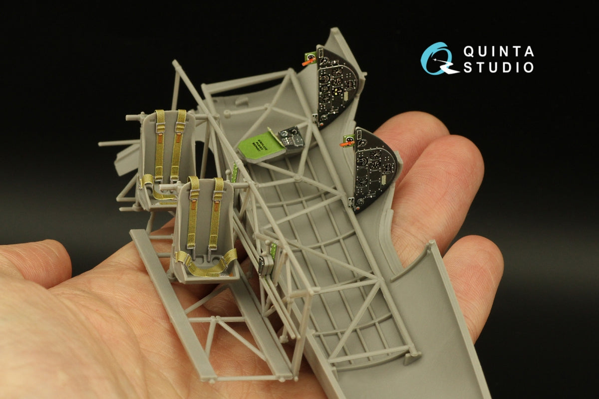 Quinta Studio QD32161 PT-13 Kaydet 3D-Printed &amp;amp; coloured Interior on decal paper (Roden) 1/32 – immagine 10