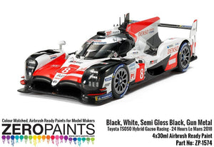 Zero Paints ZP-1574 Toyota TS050 Hybrid Gazoo Racing Paint Set 4x30ml – imagen 2