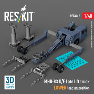 RESKIT RSK48-0008 MHU-83 D/E Late lift truck LOWER loading position (3D Printed model kit) 1/48 – imagen 4