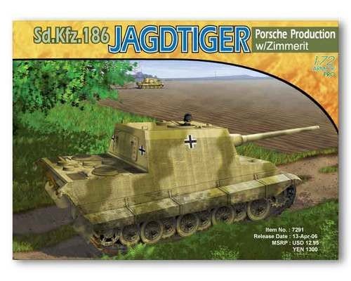 Dragon 7291 Jagdtiger, Porsche Version w/Zimmerit 1/72