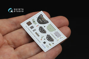 Quinta Studio QD48532 Bf 109E-3/4 3D-Printed &amp;amp; coloured Interior on decal paper (HobbyBoss) 1/48 – immagine 4