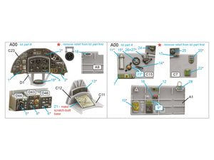 Quinta Studio QDS-48423 Fairey Fulmar Mk.I 3D-Printed &amp;amp; coloured Interior on decal paper (Trumpeter) (Small version) 1/48 – Bild 2