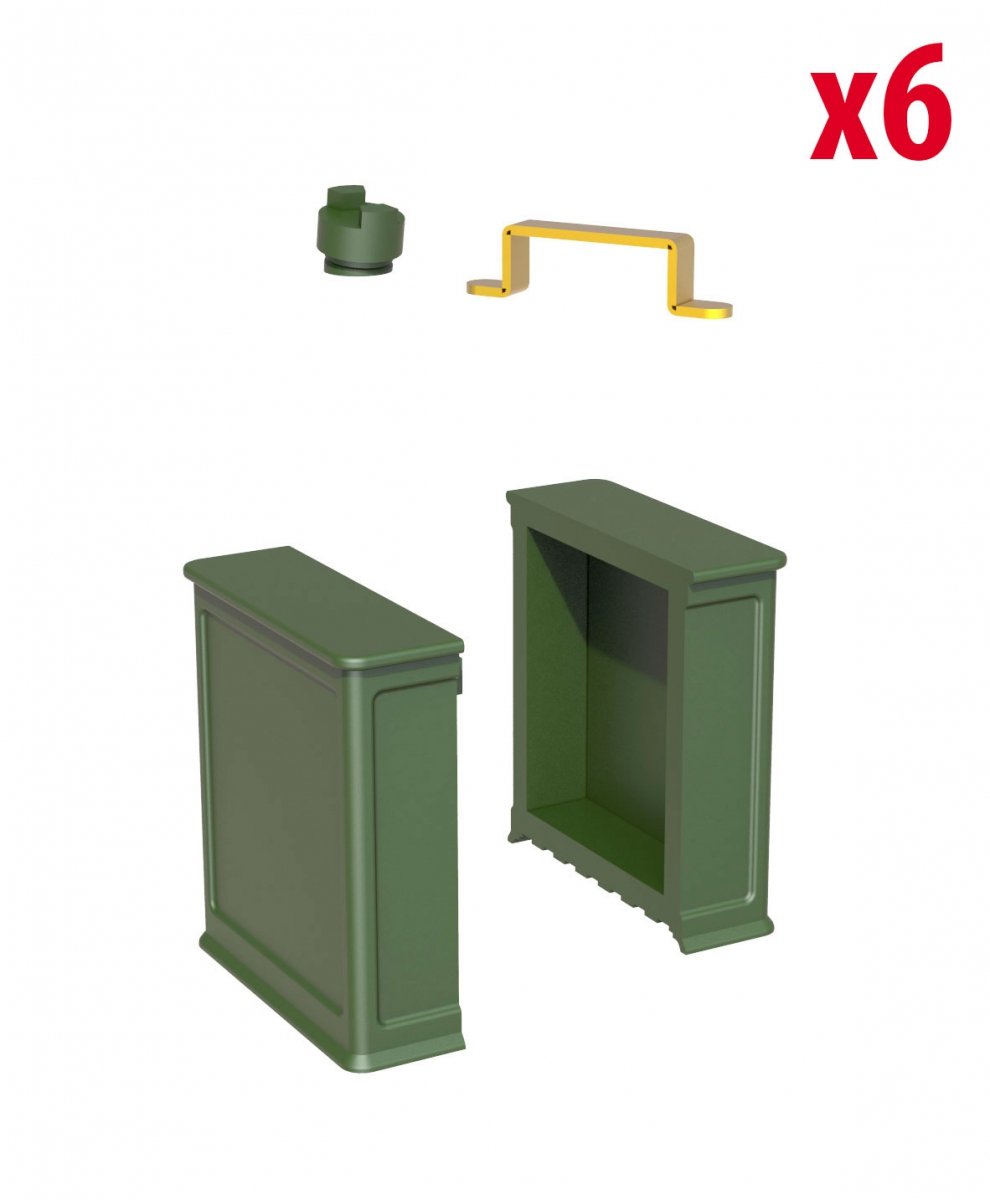 MiniArt 35595 OIL &amp;amp; PETROL CANS 1930-40s 1/35 – immagine 10