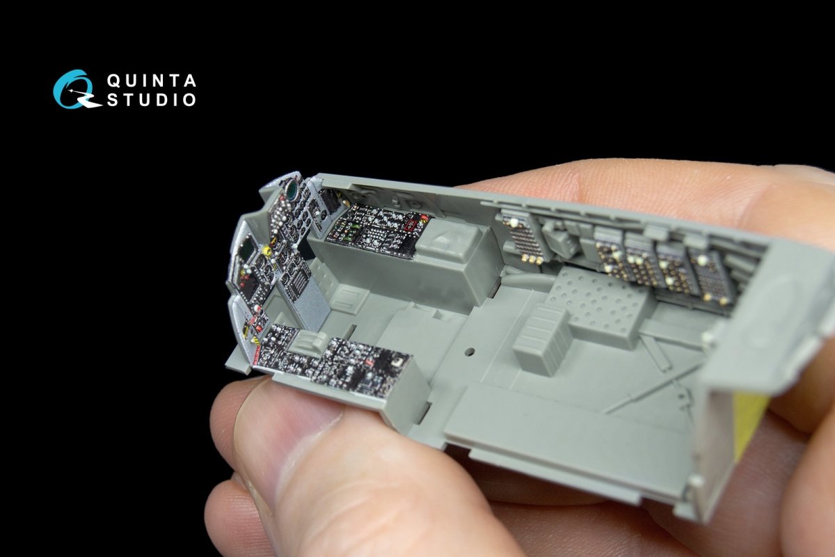 Quinta Studio QD48039 F-15C 3D-Printed &amp;amp; coloured Interior on decal paper (for GWH kit) 1/48 – imagen 5