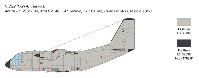 Italeri 1450 C-27J SPARTAN / G.222 1/72 – imagen 6