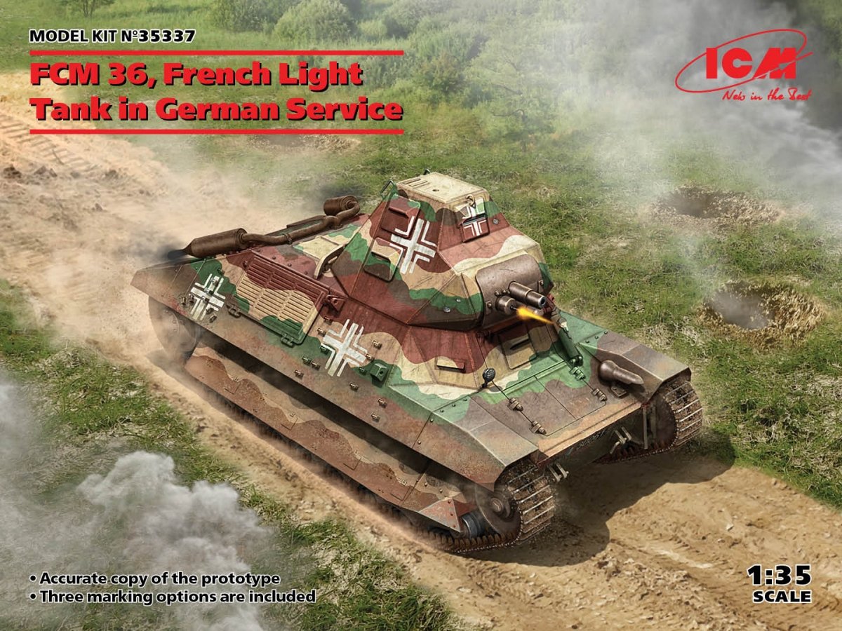 ICM 35337 FCM 36 Char léger français en service allemand 1/35