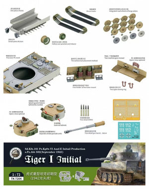 Border Model TK-7204 Tiger I Initial 1/72 – imagen 2