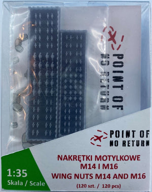 Point of no Return 3523022 Nakrętki motylkowe M14 i M16 / M14 and M16 wing nuts 1/35 – imagen 13