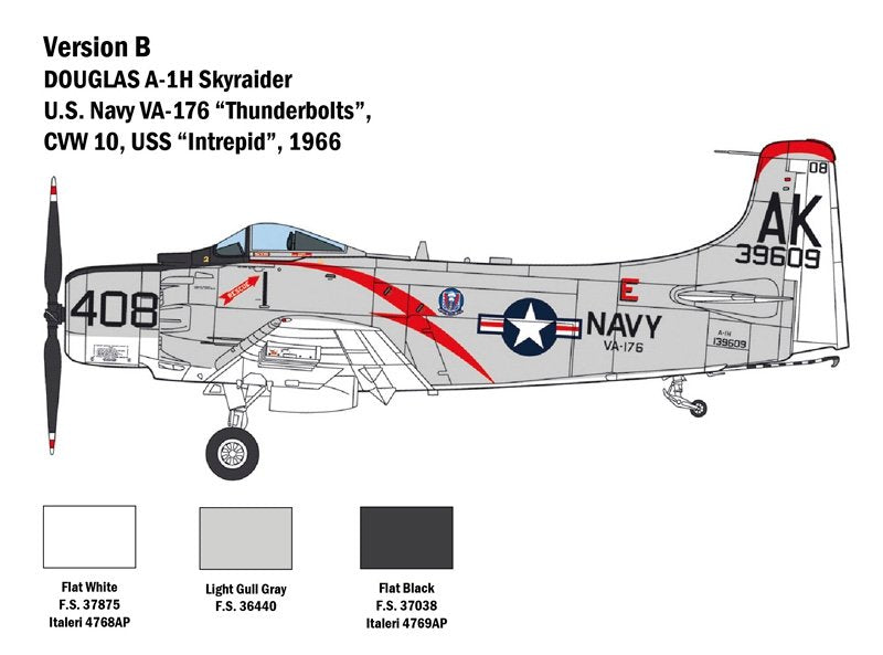 Italeri 2788 Douglas A-1H Skyraider 1/48 – immagine 6