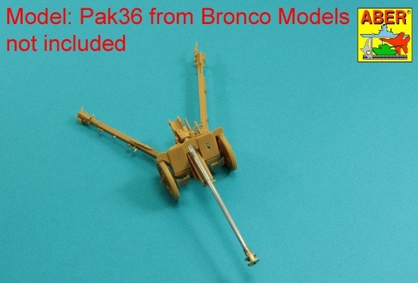 Aber 35L-166 Barrel for German 76,2mm Pak 36(r) Anti-tank Gun Fit to BRONCO model 35056 1/35 – imagen 3