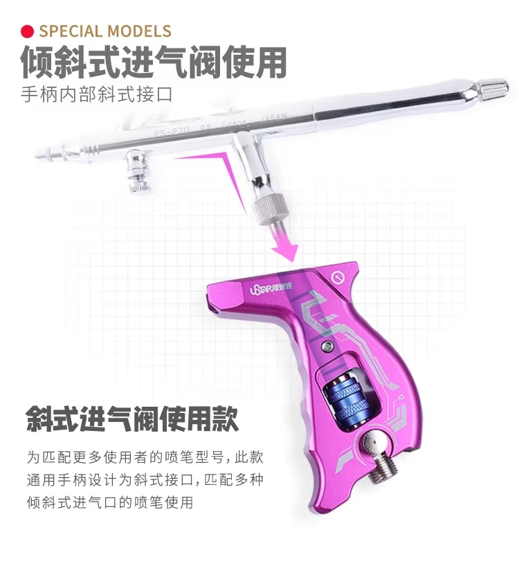 U-Star UA-90941 Airbrush Grip (Purple) – imagen 2