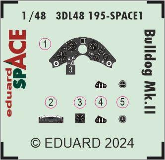 Eduard 3DL48195 Bulldog Mk. II SPACE AIRFIX 1/48