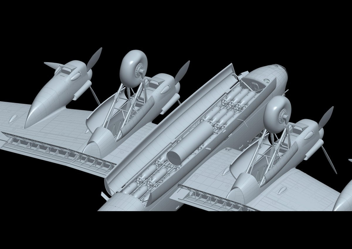 HK Models 01E012 Avro Lancaster B MkI/ B MkIII/ Dambuster 3 in 1 1/32 – Bild 6