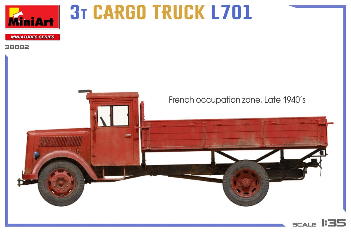 MiniArt 38082 3T CARGO TRUCK L701 1/35 – imagen 4