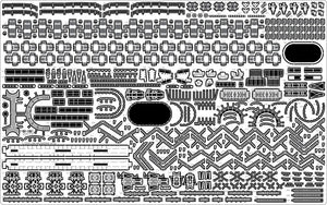 Pontos 37025FB IJN Musashi 1944 Detail up set Advanced Coal Black deck 1/350 – Bild 18