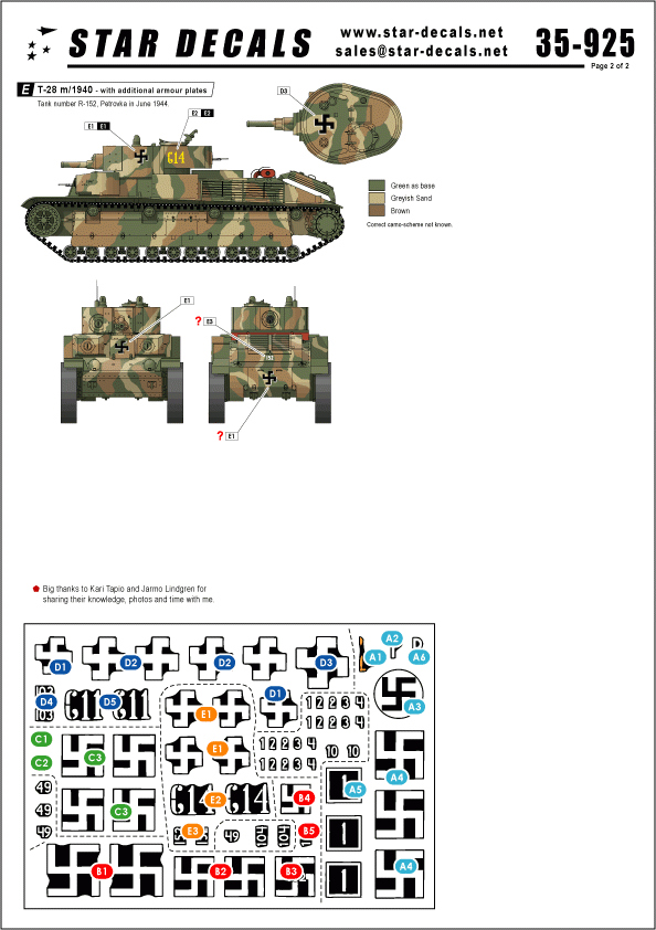 Star Decals 35-925 Finnish Tanks in WW2 1/35 – imagen 2