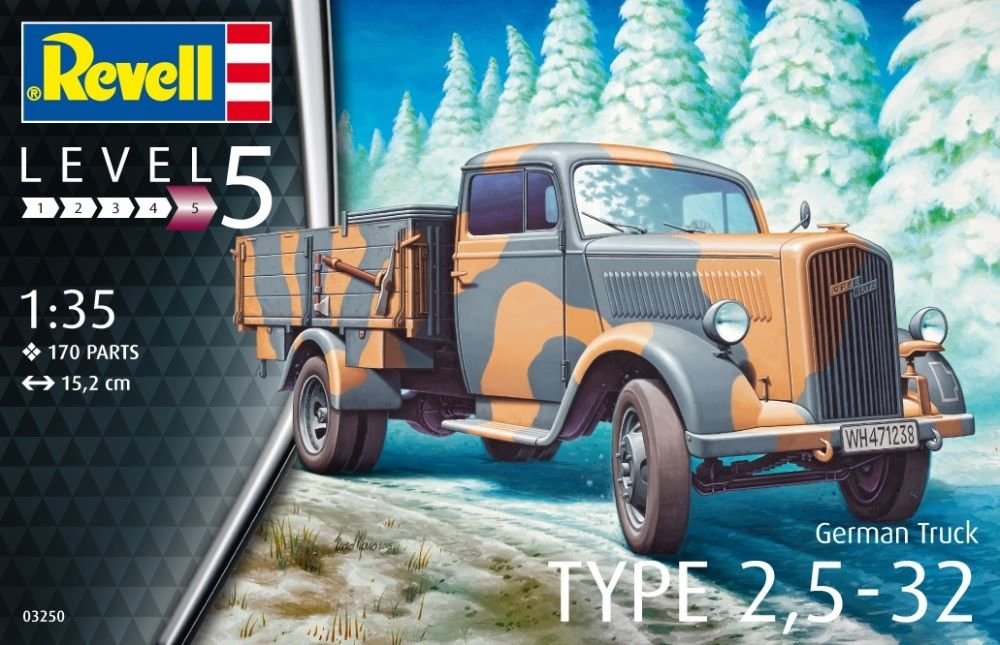 Revell 03250 German Truck TYPE 2,5-32 1/35