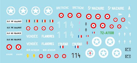 Star Decals 72-A1108 FFI # 1 Captured German tanks. French Resistance - Forces Françaises de l&amp;#39;Intérieur 1/72 – imagen 3