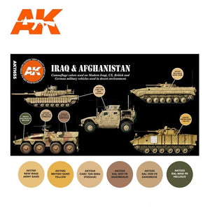 AK Interactive AK11655 3G IRAQ &amp;amp; AFGHANISTAN 6x17 ml – imagen 2