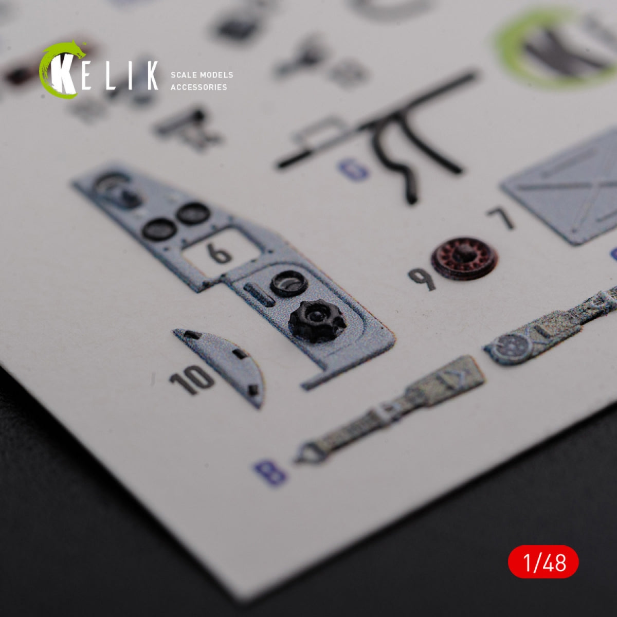 KELIK K48094 IL-2 Shturmovik interior 3D decals for Tamiya kit 1/48 – zdjęcie 7