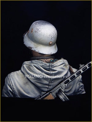 Young Miniatures YM1849 German Motorcyclist East Front WWII 1/10 – imagen 3