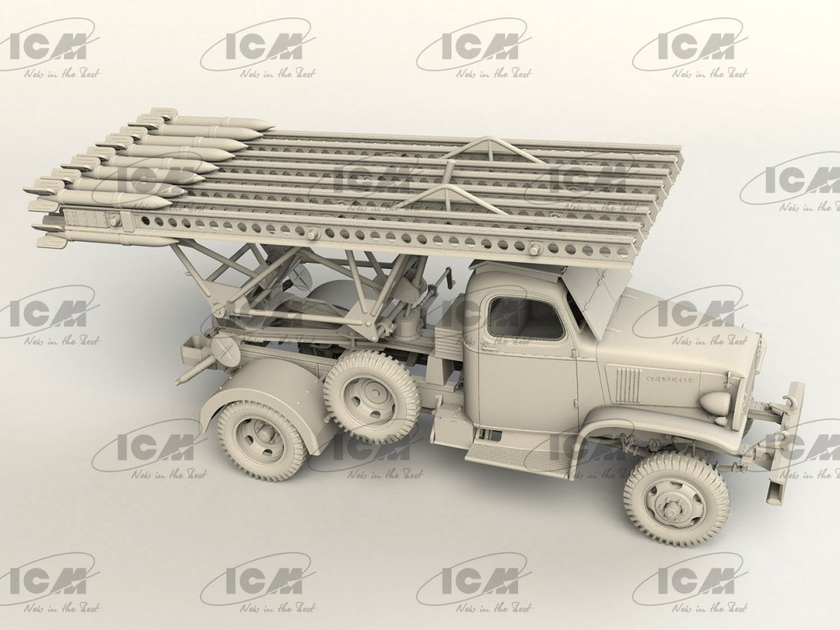 ICM 35596 BM-13-16 on G7107 chassis with Soviet crew 1/35 – immagine 3
