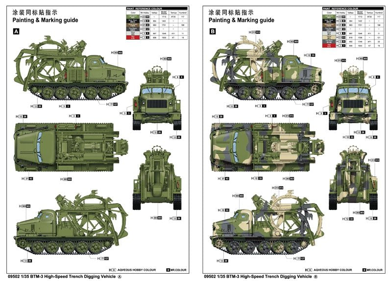 Trumpeter 09502 BTM-3 High-Speed Trench Digging Vehicle 1/35 – Bild 2