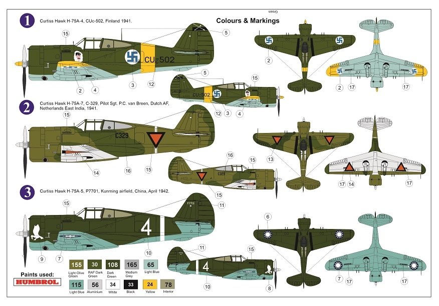 AZ Model AZ7644 Curtiss Hawk H-75A-4/5/7 1/72 – immagine 2
