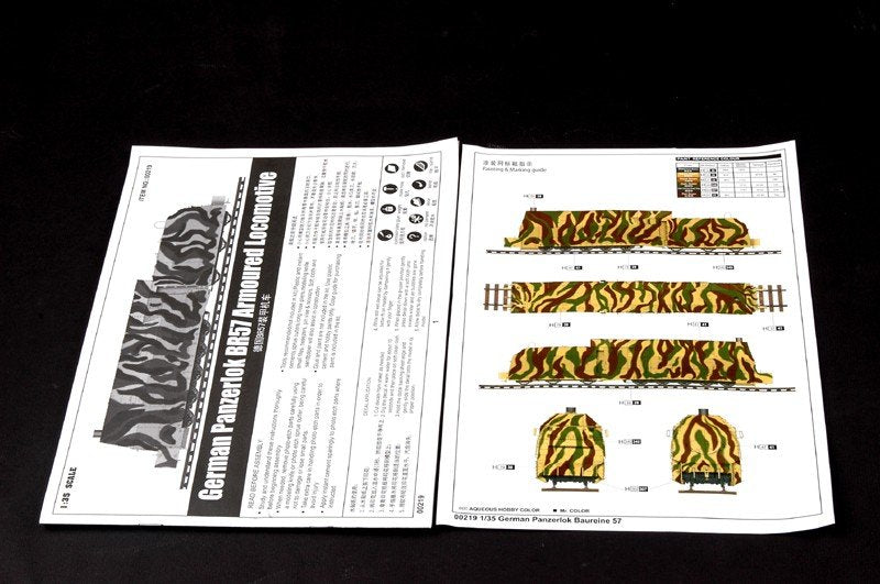 Trumpeter 00219 German Panzerlok BR57 Armoured Locomotive 1/35 – immagine 2